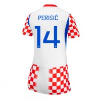 Stroje piłkarskie Chorwacja Ivan Perisic #14 Koszulka Podstawowej dla damskie MŚ 2026 Krótki Rękaw